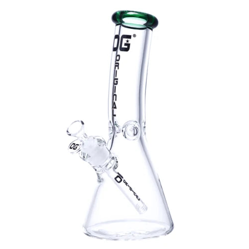 OG Original - 12 Inch 9mm Bent Neck Beaker Bong - Green - Bongs Canada