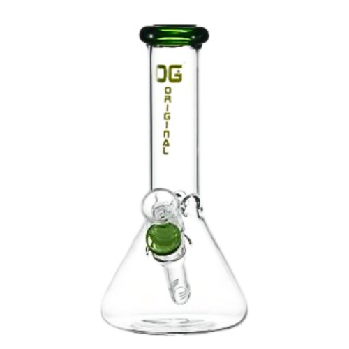 OG Original - 8 Inch 4mm Mini Beaker Bong - Green - Bongs Canada