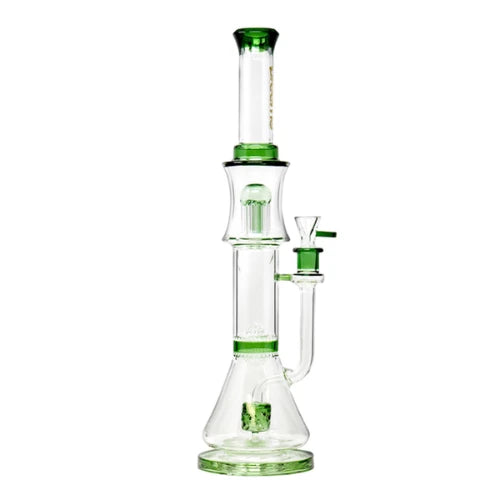 Preemo - 19” Triple Perc Bong - Green - Bongs Canada