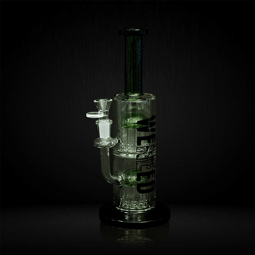 Green 12" WENEED Dark Matter Duo Dab Rig Bongs Canada