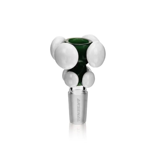 Green - Arsenal - 2.5” Button Pop Bowl - Bongs Canada