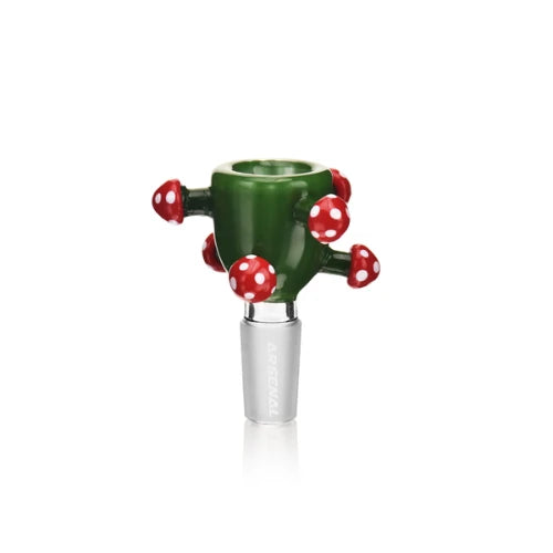 Arsenal - 2.5” Spiked Fungi Bowl - Green -Bongs Canada