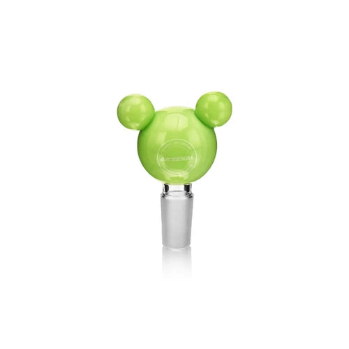Arsenal - 2.8” Bear Charm Bowl - Green | Bongs Canada