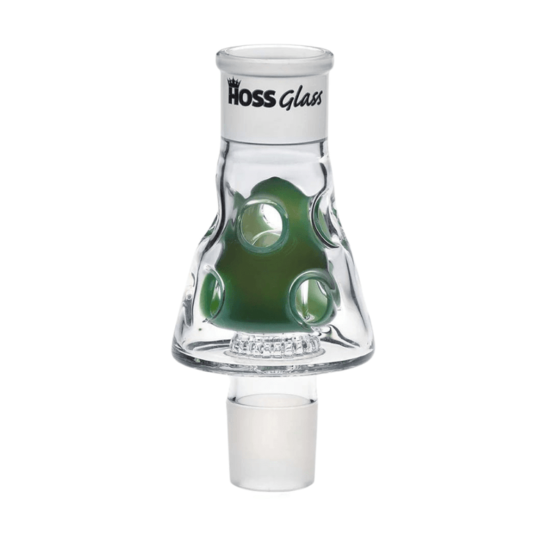 7" Hoss Glass Holey Middle Percolator - Green - Build A Bong - Bongs Canada