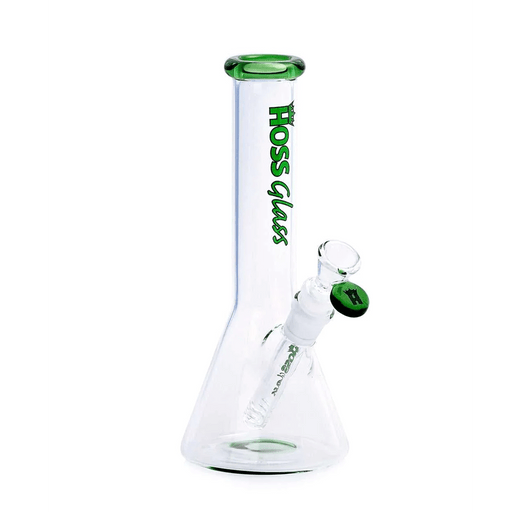 Green 9" H143 Mini Beaker Bong Hoss Glass Bongs Canada