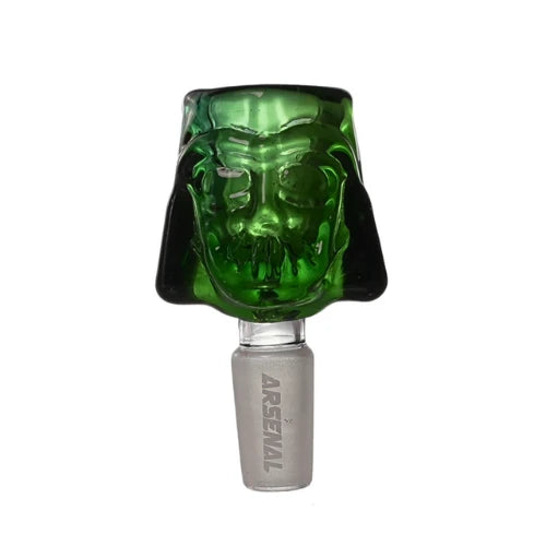 Green Arsenal Glass - 14mm Darth Helmet Glass Bowl - Bongs Canada