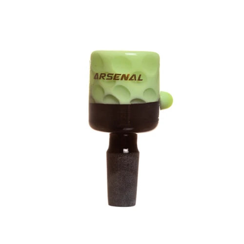 Arsenal Glass Color Banded 14mm - Green - Bongs Canada