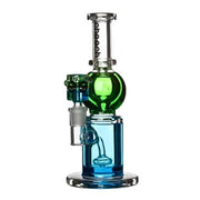 Cheech - 9" Double Color Bong with Perc - Green | Blue - Bongs Canada