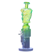 11" tall Legendary brand Neon Spirit Sculpt Cool Bong in Green