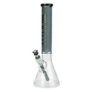 Castle Glass - Frosted Castle Glass Beaker - Grey - Bongs Canada