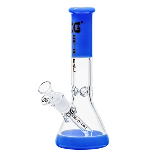 OG Original - 10" 4mm Accent Beaker - Jade Blue - Bongs Canada