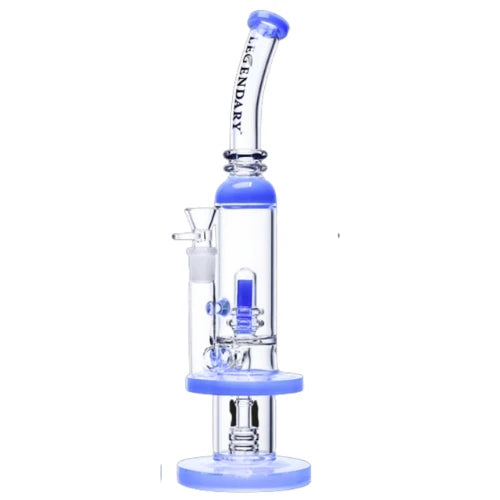 Legendary - 15 Inch Dual Chamber Tower - Jade Blue - Bongs Canada