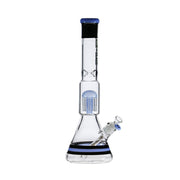 Jade Blue 17" Nice Glass 10-Arm Tree Beaker - Bongs Canada