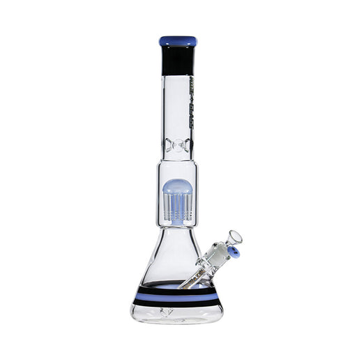 Jade Blue 17" Nice Glass 10-Arm Tree Beaker - Bongs Canada