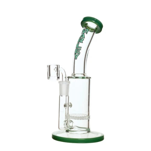 Marley - 9" Marley Arched Head Dab Rig - Jade Green - Bongs Canada