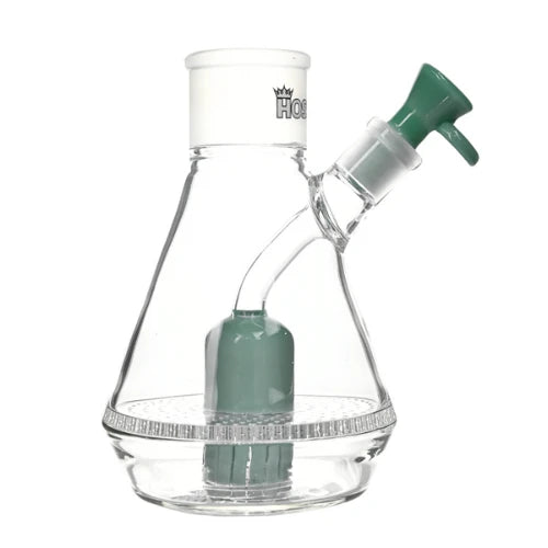 Hoss Glass - Honeycomb Beaker Base - Jade Green - Bongs Canada