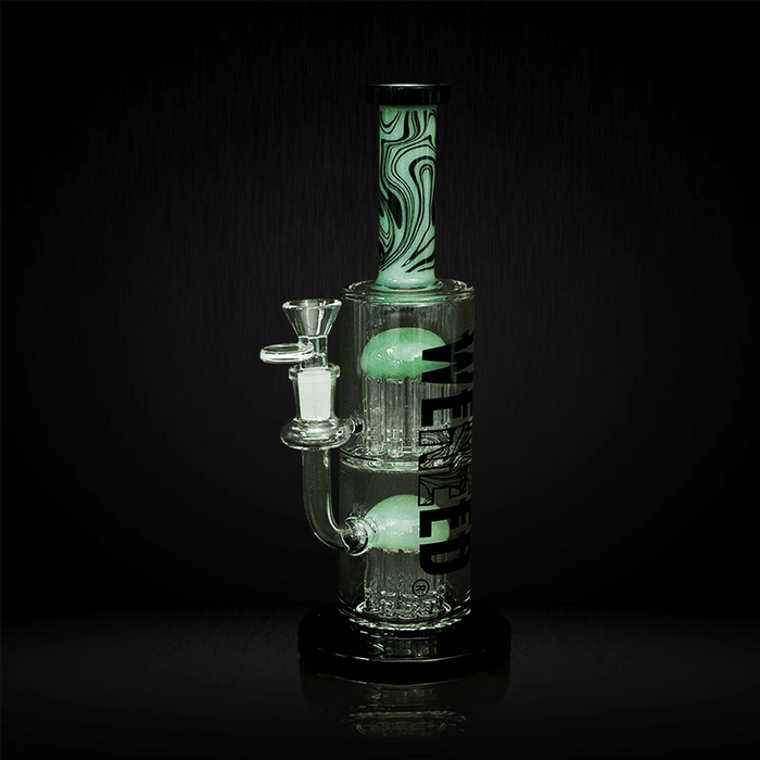 Jade Green 12" WENEED Dark Matter Duo Dab Rig Bongs Canada