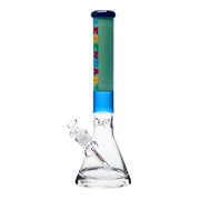 Legendary brand 16 Inch tall Neon Flow Beaker Bong in Jade Green A top tube