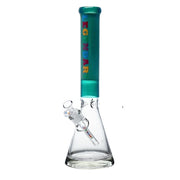 Legendary brand 16 Inch tall Neon Flow Beaker Bong in Jade Green C top tube