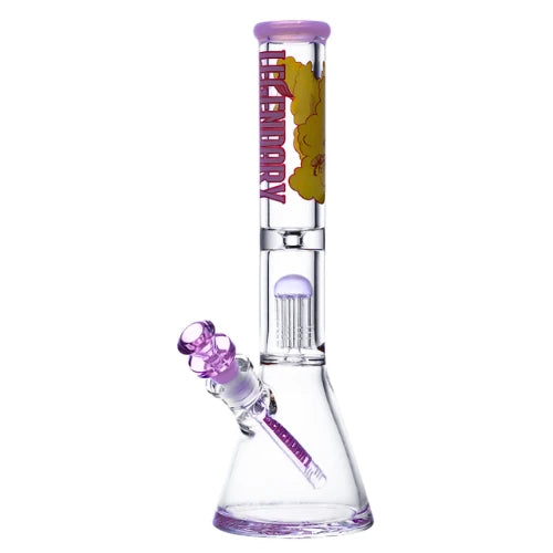 Legendary brand 16 Inch tall 9mm thick glass Space Trip Beaker Bong in Jade Pink  with tree percolator