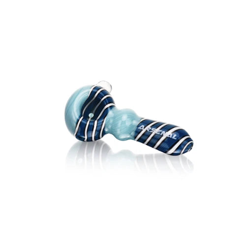 (5) Arsenal Glass - 3.7" Arsenal Cosmic Drift Handpipe – 5ct - Light Blue - Bongs Canada