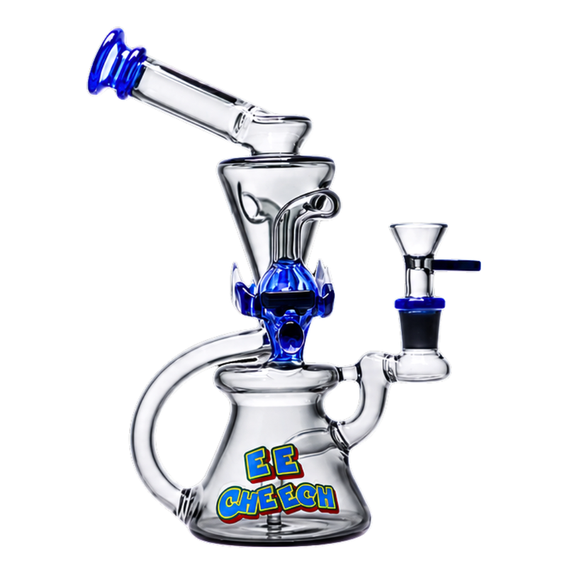 Cheech - 9 Inch Alien Buddy Waterpipe - Light Blue - Bongs Canada