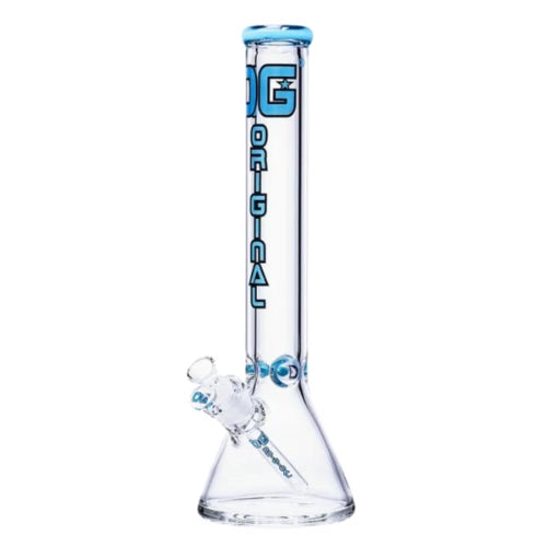 OG Original - 16” 9mm Color Logo Beaker Bong - Light Blue - Bongs Canada