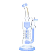 Preemo - 12” Drum to Swiss Pillar Incycler - Milk-Blue - Bongs Canada