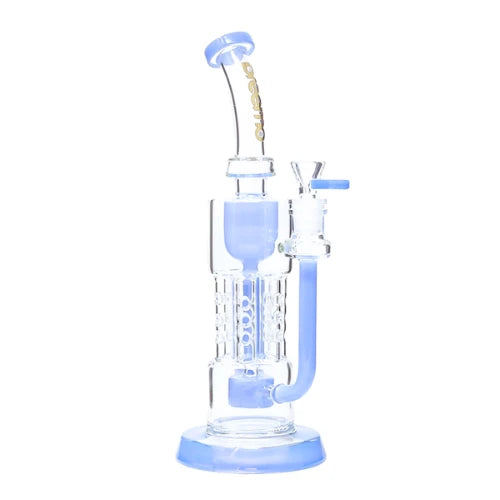 Preemo - 12” Drum to Swiss Pillar Incycler - Milk-Blue - Bongs Canada