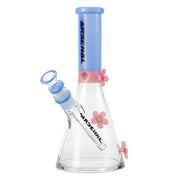 Arsenal Glass - Spring Bloom Glass Beaker 10” - Milk Blue - Bongs Canada