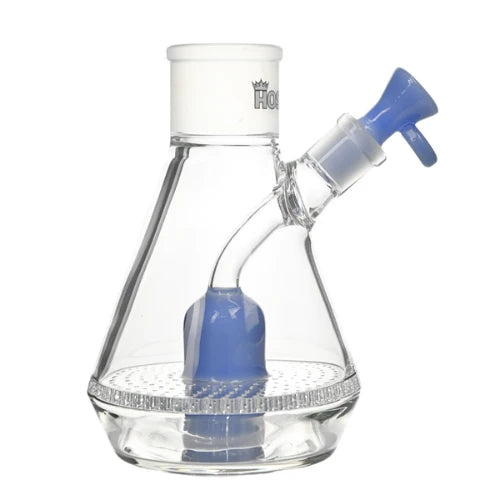 Hoss Glass - Honeycomb Beaker Base - Milk Blue - Bongs Canada