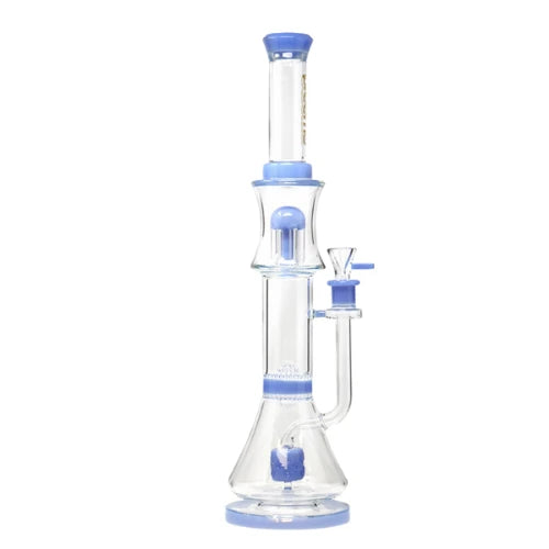Preemo - 19” Triple Perc Bong - Milk Blue - Bongs Canada