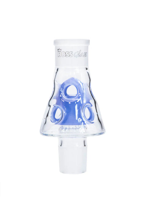 7" Hoss Glass Holey Middle Percolator - Build A Bong - Milk Blue - Bongs Canada