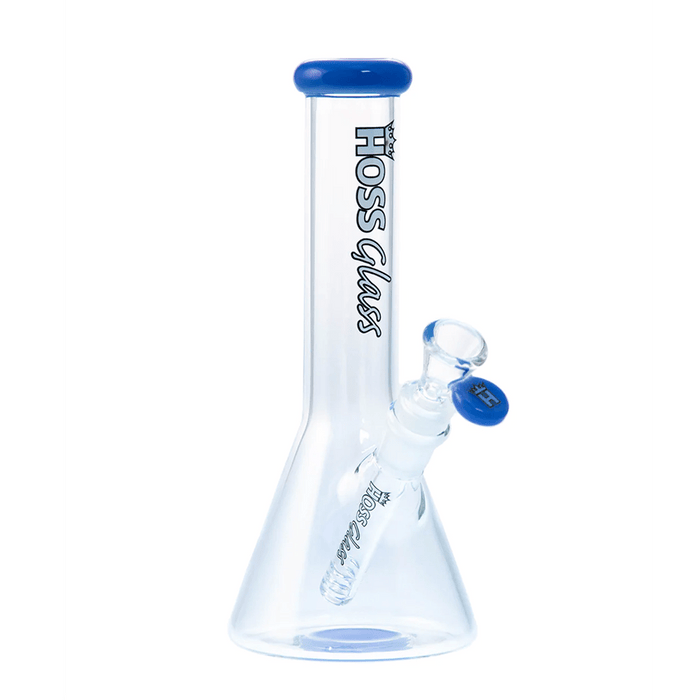 Milk Blue 9" H143 Mini Beaker Bong Hoss Glass Bongs Canada