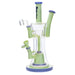 Hoss Glass - 12" Two-Tone Double Bubbler - Milk Green - Bongs Canada