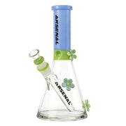 Arsenal Glass - Spring Bloom Glass Beaker 10” - Milk Green - Bongs Canada