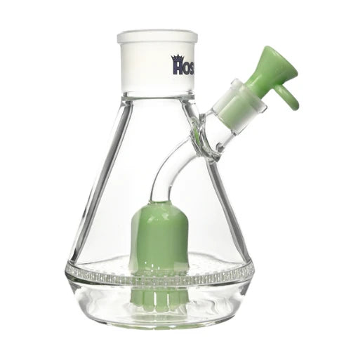 Hoss Glass - Honeycomb Beaker Base - Milk Green - Bongs Canada