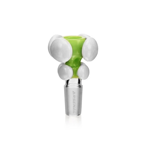 Milk Green - Arsenal - 2.5” Button Pop Bowl - Bongs Canada