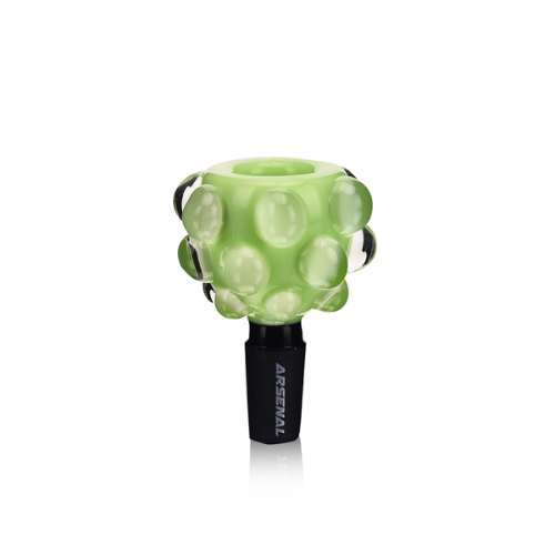 Arsenal - 2.5” Liquid Drop Bowl - Milk Green - Bongs Canada