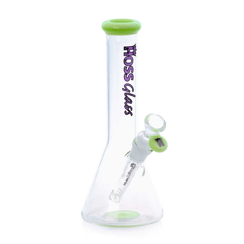Milk Green 9" H143 Mini Beaker Bong Hoss Glass Bongs Canada