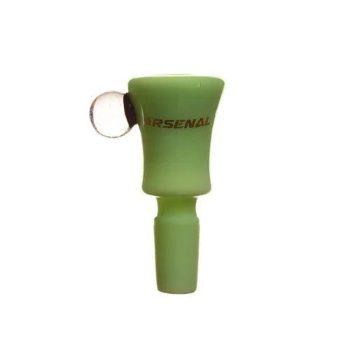 Arsenal - 14mm Milky Glob Glass Bowl – Milk Green - Bongs Canada