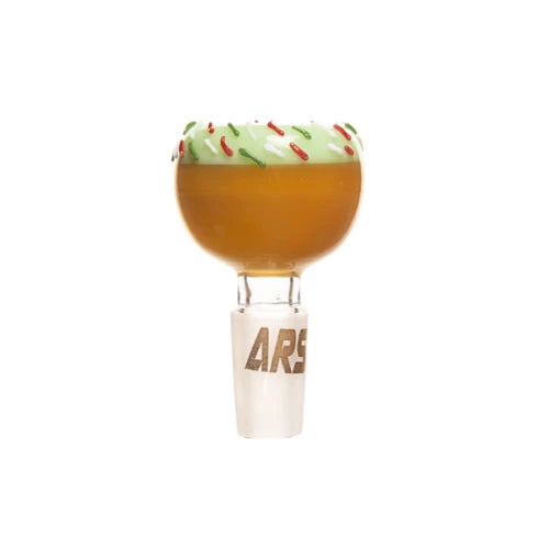 Milk Green Arsenal - 14mm Sprinkle Donut Glass Bowl - Bongs Canada