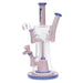Hoss Glass - 12" Two-Tone Double Bubbler - Milk Pink - Bongs Canada