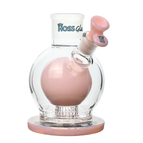 Hoss Glass - Orbit Sphere Base - Milk Pink - Bongs Canada