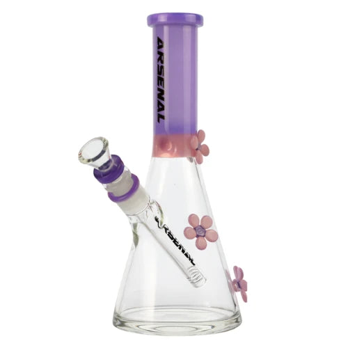 Arsenal Glass - Spring Bloom Glass Beaker 10” - Milk Purple - Bongs Canada