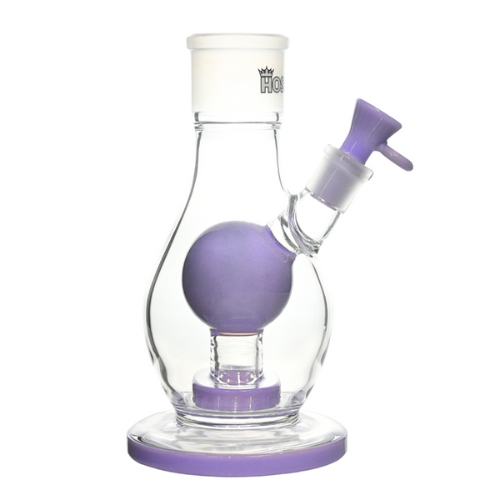 Hoss Glass - Bowling Pin Beaker Base - Milk Purple - Bongs Canada