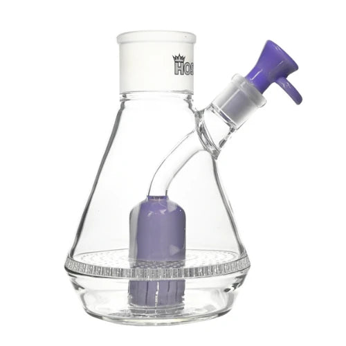 Hoss Glass - Honeycomb Beaker Base - Milk Purple - Bongs Canada
