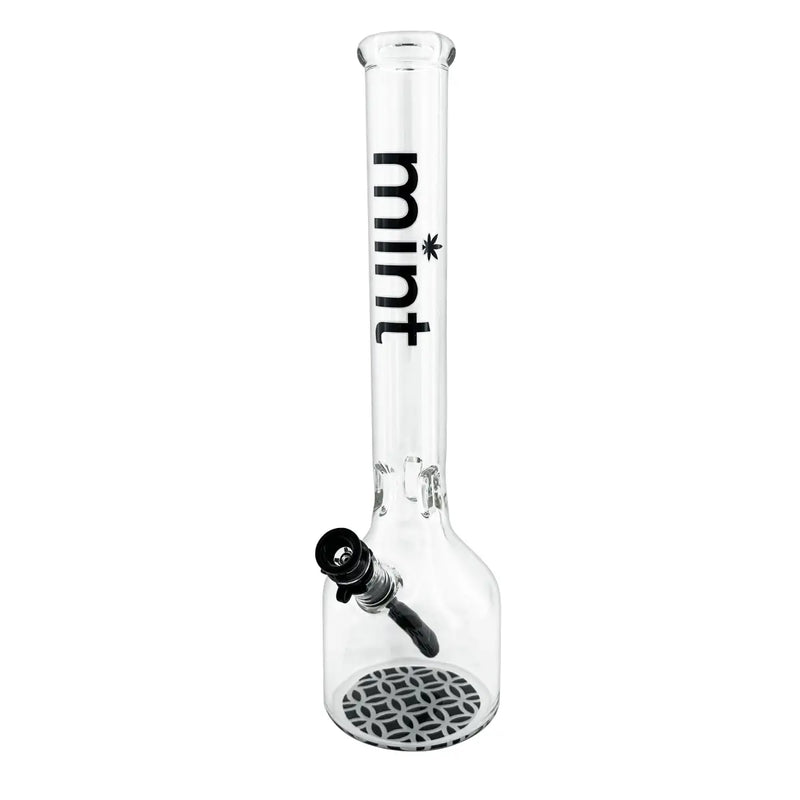 18" Mint Glass Obsidian 7mm - Black - Bongs Canada