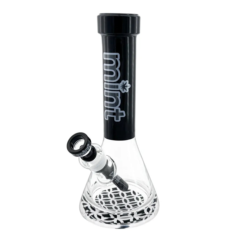 12" Mint Glass Titan 9mm - Black - Bongs Canada