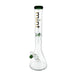 18" Mint Glass Wavy Beaker Bong 7mm - Green - Bongs Canada